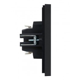 Выключатель 1-кл. СП FORTE&PIANO 10А FP102 с индикацией черн. IEK FP-V10-1-10-1-K02