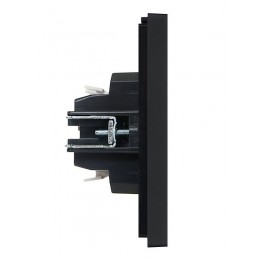 Выключатель проходной 1-кл. СП FORTE&PIANO 10А FP103 черн. IEK FP-V12-0-10-1-K02