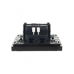 Выключатель проходной 1-кл. СП FORTE&PIANO 10А FP103 черн. IEK FP-V12-0-10-1-K02