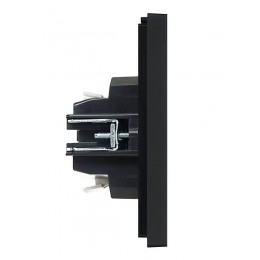 Выключатель проходной 1-кл. СП FORTE&PIANO 10А FP104 с индикацией черн. IEK FP-V12-1-10-1-K02