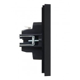 Выключатель 2-кл. СП FORTE&PIANO 10А FP105 черн. IEK FP-V20-0-10-1-K02