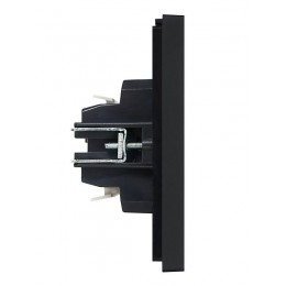 Выключатель 2-кл. СП FORTE&PIANO 10А FP106 с индикацией черн. IEK FP-V20-1-10-1-K02