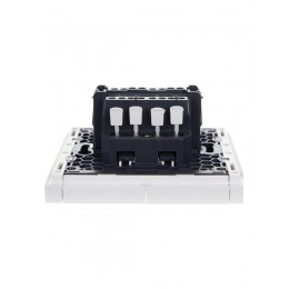 Выключатель проходной 2-кл. СП FORTE&PIANO 10А FP207 бел. IEK FP-V22-0-10-1-K01