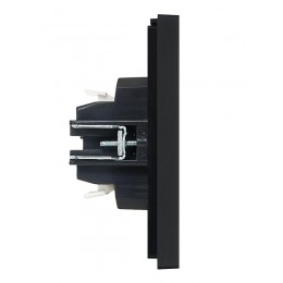 Выключатель проходной 2-кл. СП FORTE&PIANO 10А FP107 черн. IEK FP-V22-0-10-1-K02