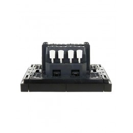 Выключатель проходной 2-кл. СП FORTE&PIANO 10А FP108 с индикацией черн. IEK FP-V22-1-10-1-K02