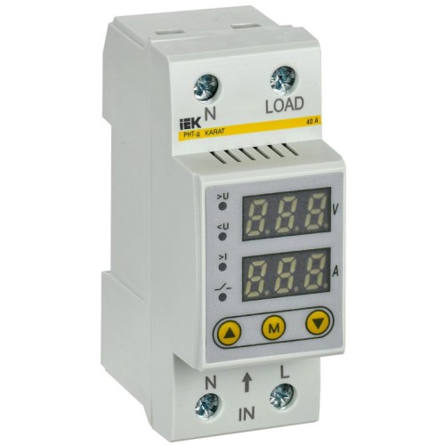 Реле напряжения и тока РНТ-д 1ф 36мм 40А KARAT IEK IVC21-1-40