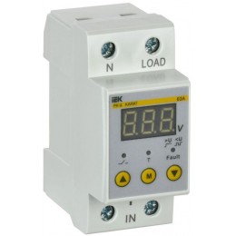 Реле напряжения РН-д 1ф 36мм 63А KARAT IEK IVR21-1-63