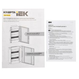 Корпус пластиковый ЩРН-П-36 белая дверь IP40 KREPTA IEK KR5-KP13-N-36-41