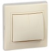 Выключатель 2-кл. СП Кварта ВС10-2-0-ККм-44 10А крем. GENERICA KV-V20-10-44-K33