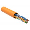 Кабель витая пара U/UTP 5E 4х2х24AWG LSZH оранж. (305м) РФ/Т ITK LC1-C5E04-127-T-R