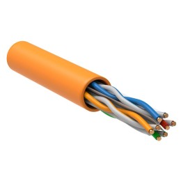 Кабель витая пара U/UTP кат.6A 4х2х23AWG LSZH оранж. (305м) ITK LC1-C6A04-127-P