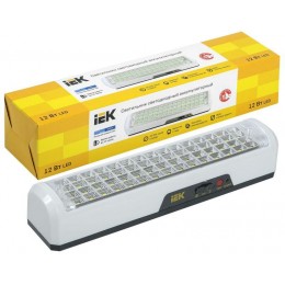 Светильник ДБА 3928 аккумулятор 15ч 12Вт IEK LDBA0-3928-60-K01