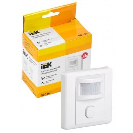 Детектор движения ДД 029 600Вт угол обз. 140град. дальн. 9м IP20 бел. IEK LDD12-029-600-001