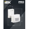 Детектор движения ДД 017 1100Вт угол обз. 120град. дальн. 12м IP44 бел. IEK LDD13-017-1100-001