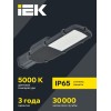 Светильник светодиодный ДКУ 1002-100Д 5000К IP65 уличный консольный сер. IEK LDKU0-1002-100-5000-K03