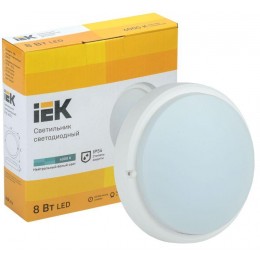 Светильник светодиодный ДПО 4001 8Вт 4000К IP54 круг бел. IEK LDPO0-4001-8-4000-K01