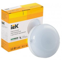 Светильник светодиодный ДПО 1002 12Вт 4000К IP54 с акуст. датчиком IEK LDPO3-1002-012-4000-K01