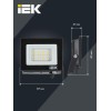 Прожектор светодиодный СДО 06-10 4000К IP65 черн. IEK LPDO601-10-40-K02