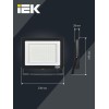 Прожектор светодиодный СДО 06-100 IP65 4000К черн. IEK LPDO601-100-40-K02