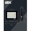 Прожектор светодиодный СДО 06-20 6500К IP65 черн. IEK LPDO601-20-65-K02
