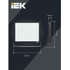 Прожектор светодиодный СДО 06-200 6500К IP65 черн. IEK LPDO601-200-65-K02