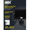 Прожектор светодиодный СДО 06-50Д 6500К IP54 с ДД черн. IEK LPDO602-50-65-K02