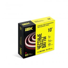Комплект DIY (2835R120-8-IP65-220В 10м + драйвер) IEK LSR5-R-120-65-2-10-S0