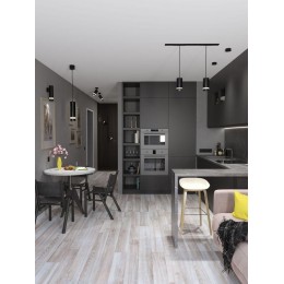 Светильник накладной под лампу GX53 черн. IEK LUPB0-GX53-1-K02