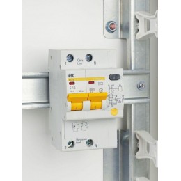 Выключатель автоматический дифференциального тока 2п C 16А 100мА тип AC 4.5кА АД-12 KARAT IEK MAD10-2-016-C-100