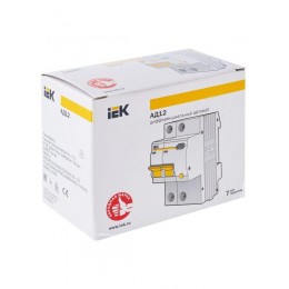 Выключатель автоматический дифференциального тока 2п C 63А 30мА тип AC 4.5кА АД-12 KARAT IEK MAD10-2-063-C-030