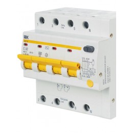 Выключатель автоматический дифференциального тока 4п C 32А 30мА тип AC 4.5кА АД-14 KARAT IEK MAD10-4-032-C-030