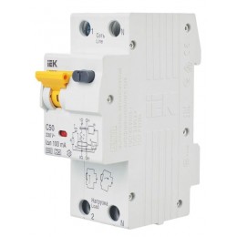 Выключатель автоматический дифференциального тока 2п (1P+N) C 50А 100мА тип A 6кА АВДТ-32 KARAT IEK MAD22-5-050-C-100