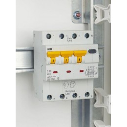 Выключатель автоматический дифференциального тока 4п (3P+N) C 16А 30мА тип A 6кА АВДТ-34 KARAT IEK MAD22-6-016-C-30