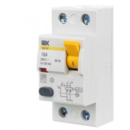 Выключатель дифференциального тока (УЗО) 2п 16А 30мА тип AC ВД1-63 KARAT IEK MDV10-2-016-030