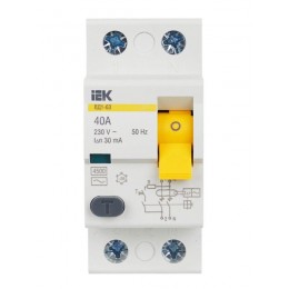 Выключатель дифференциального тока (УЗО) 2п 40А 30мА тип AC ВД1-63 KARAT IEK MDV10-2-040-030