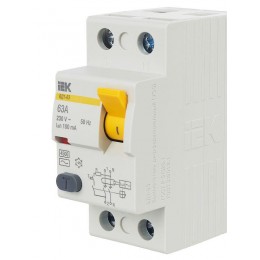 Выключатель дифференциального тока (УЗО) 2п 63А 100мА тип AC ВД1-63 KARAT IEK MDV10-2-063-100