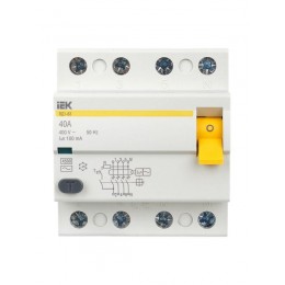 Выключатель дифференциального тока (УЗО) 4п 40А 100мА тип AC ВД1-63 KARAT IEK MDV10-4-040-100