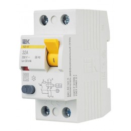 Выключатель дифференциального тока (УЗО) 2п 32А 30мА тип A ВД1-63 KARAT IEK MDV11-2-032-030
