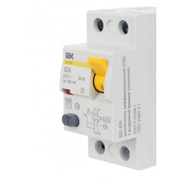 Выключатель дифференциального тока (УЗО) 2п 63А 100мА тип ACS ВД1-63S KARAT IEK MDV12-2-063-100