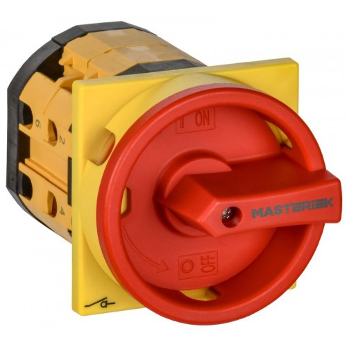 Переключатель кулачковый 25А (сх. 10) закрытая рукоятка авар. IEK MI-CS12-025-010