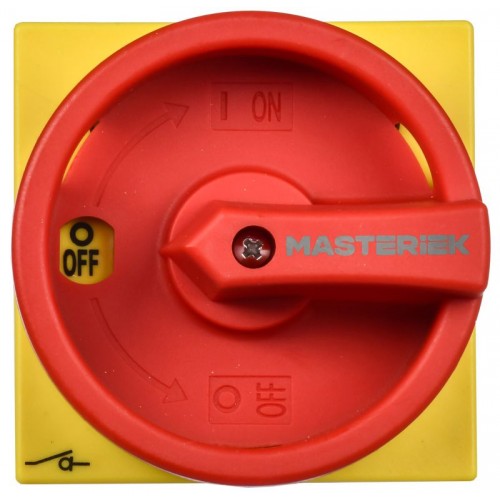 Переключатель кулачковый 25А (сх. 10) закрытая рукоятка авар. IEK MI-CS12-025-010