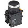 Кнопка d22мм 1НО+1НЗ MASTER черн. IEK MI-BT60-11-3-22-K02