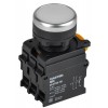 Кнопка d22мм 1НО+1НЗ MASTER с подсветкой бел. IEK MI-BT60-11D-3-12-K01