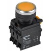 Кнопка d22мм 1НО+1НЗ MASTER с подсветкой желт. IEK MI-BT60-11D-3-12-K05