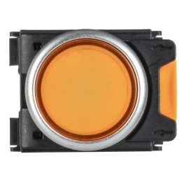 Кнопка d22мм 1НО+1НЗ MASTER с подсветкой желт. IEK MI-BT60-11D-3-12-K05