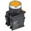 Кнопка d22мм 1НО+1НЗ MASTER с фиксацией желт. IEK MI-BT60-11T-3-21-K05