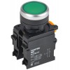 Кнопка d22мм 1НО+1НЗ MASTER с фиксацией зел. IEK MI-BT60-11T-3-21-K06