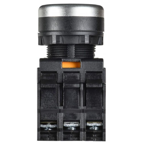 Кнопка d22мм 1НО+1НЗ MASTER с подсветкой и фиксацией желт. IEK MI-BT60-11TD-3-11-K05
