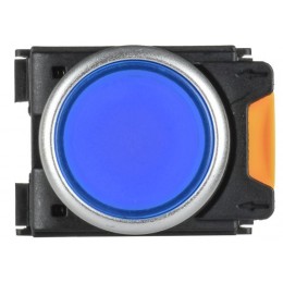 Кнопка d22мм 1НО+1НЗ MASTER с подсветкой и фиксацией син. IEK MI-BT60-11TD-3-11-K07