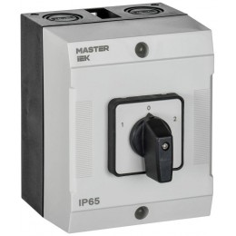 Переключатель кулачковый 10А (сх. 52) в боксе стандартная рукоятка IEK MI-CS20-010-052